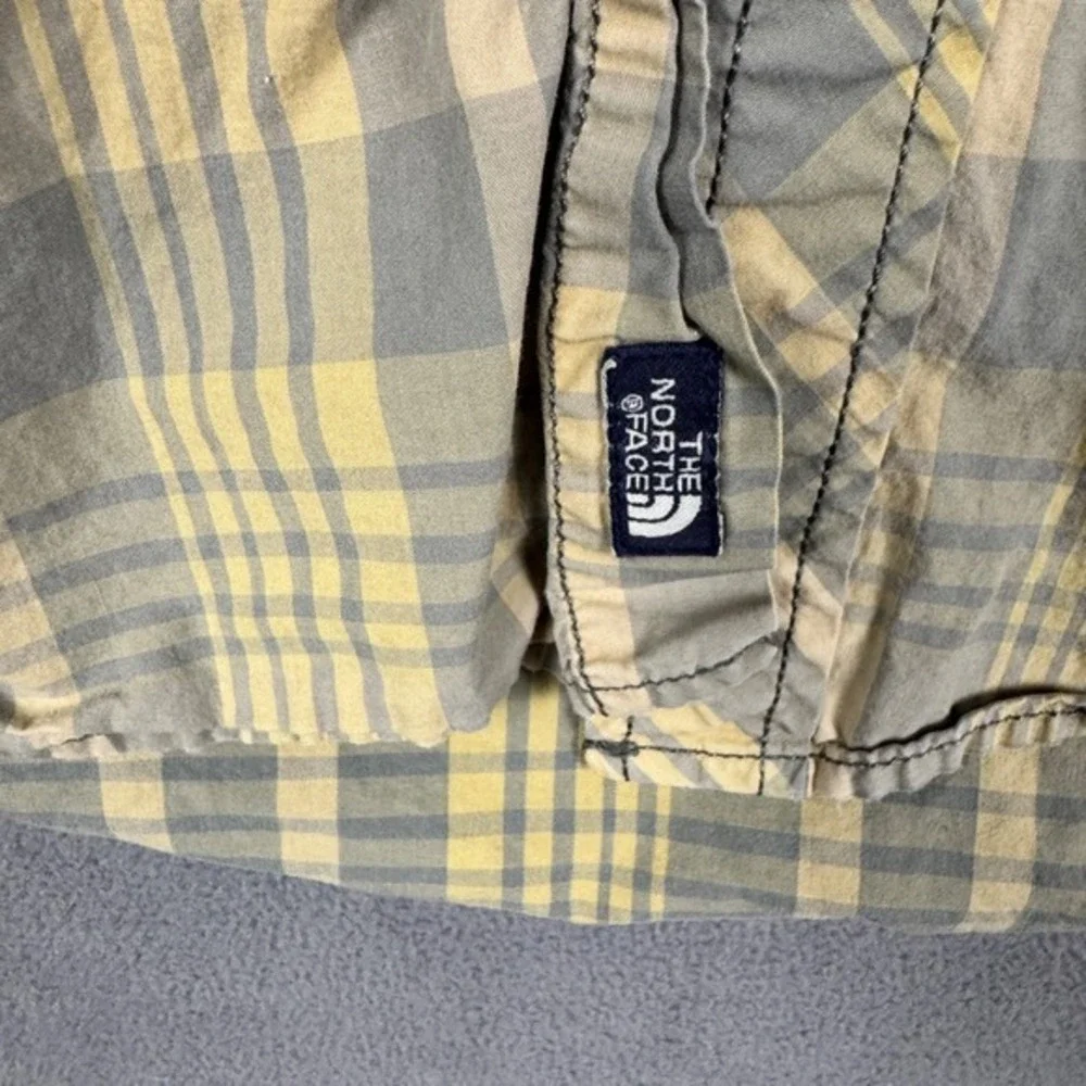 The North Face‎ Mens M Shirt Plaid Short Sleeve Multicolor Button Up